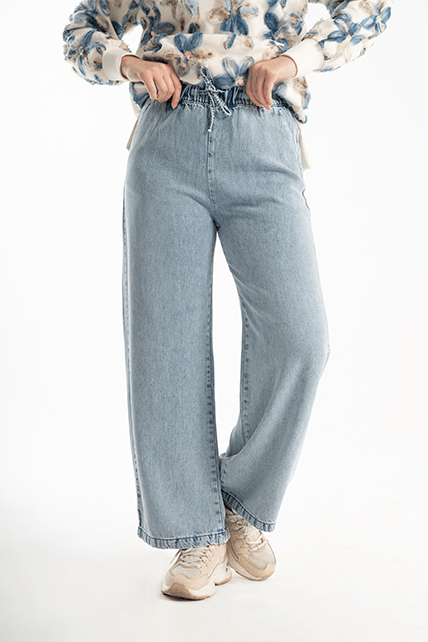 Yumuşak Kumaş Rahat Kesim Denim Kot Pantolon - 2